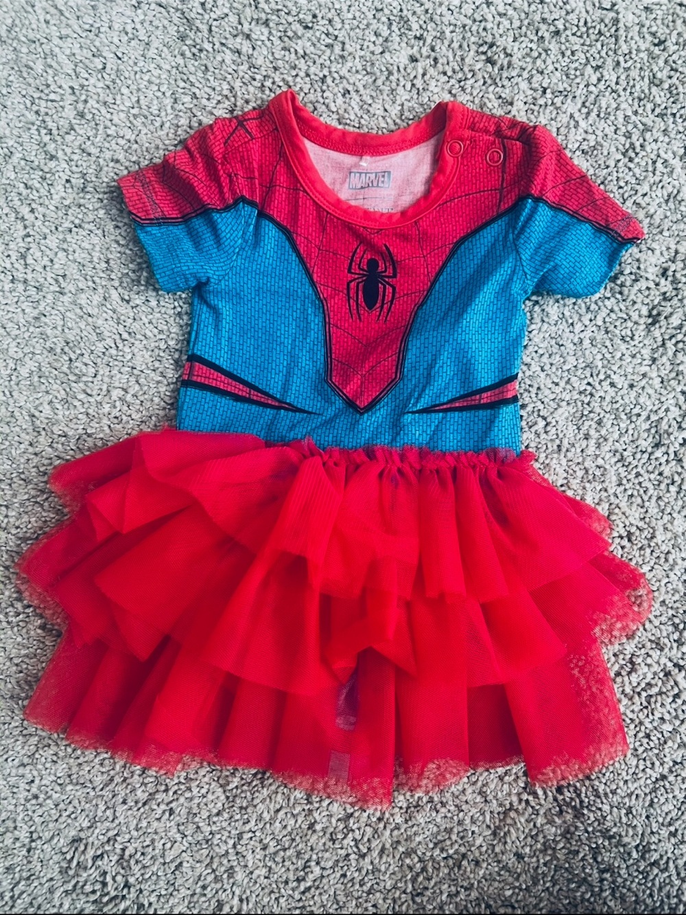 Marvel Spider-Man Red & Blue Tulle Tutu Dress